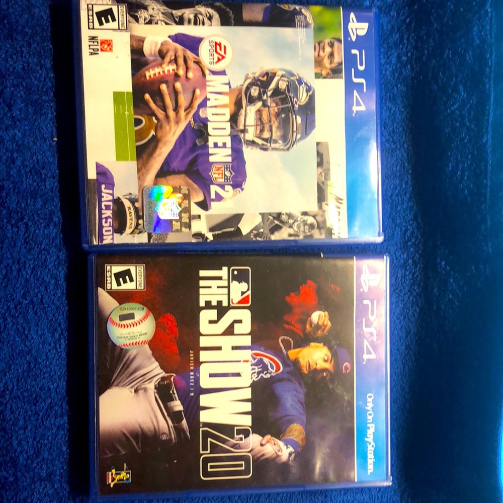 PS4 2 Video Game - Madden ‘21 & The Show ‘20